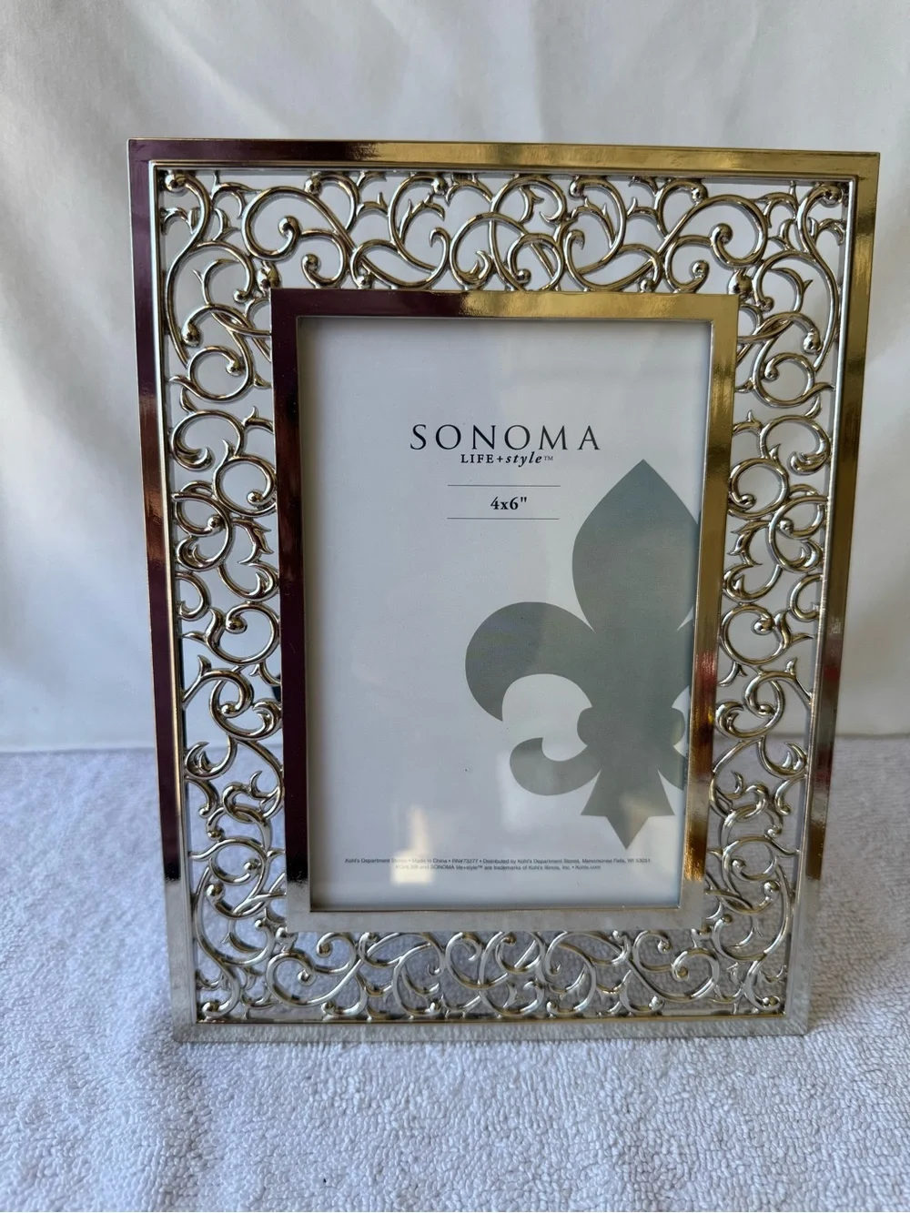 Sonoma Silver Filigree Decorative Picture Frame